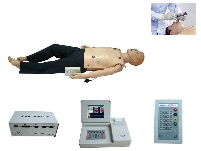 高级多功能急救训练模拟人（心肺复苏CPR、气管插管、除颤起搏四合一功能、嵌入式系统）